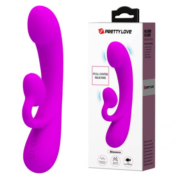 PRETTY LOVE - Sincere Wand Vibrator (Chargeable - Purple) PRETTY LOVE - Sincere Wand Vibrator (Chargeable - Purple)